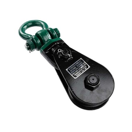 Us Cargo Control 4190 Snatch Block w/ Shackle (3/8" wire x 3" sheave) 4190S3